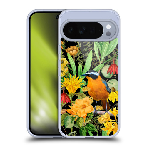 LebensArt Jungle Plants And Animals Orange Bird Elements Soft Gel Case for Google Pixel 10 Pro XL