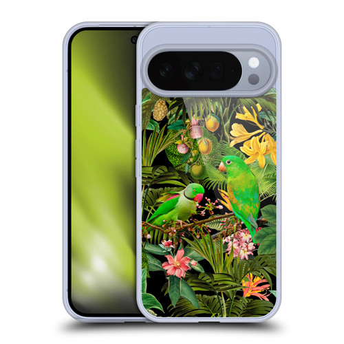 LebensArt Jungle Plants And Animals Parakeets Soft Gel Case for Google Pixel 10 Pro XL