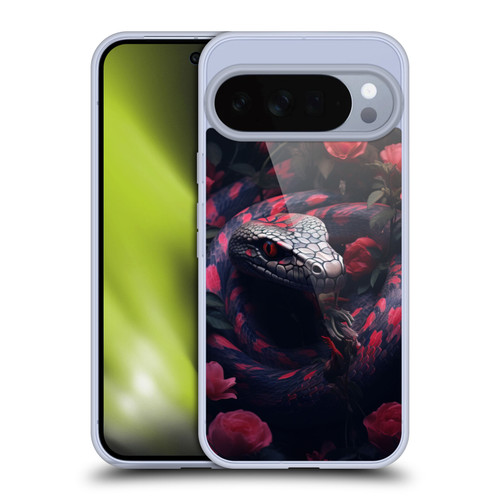 LebensArt Jungle Plants And Animals Snake Red Soft Gel Case for Google Pixel 10 Pro XL