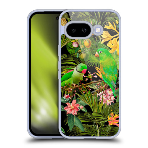 LebensArt Jungle Plants And Animals Parakeets Soft Gel Case for Google Pixel 9A