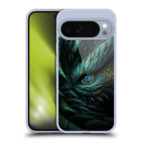 LebensArt Mix Art Deep Teal Dragon Eye Soft Gel Case for Google Pixel 10 Pro XL