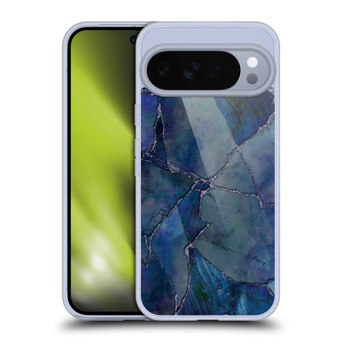 LebensArt Mineral Marble Indigo Soft Gel Case for Google Pixel 10 Pro XL
