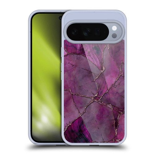 LebensArt Mineral Marble Violet Soft Gel Case for Google Pixel 10 Pro XL