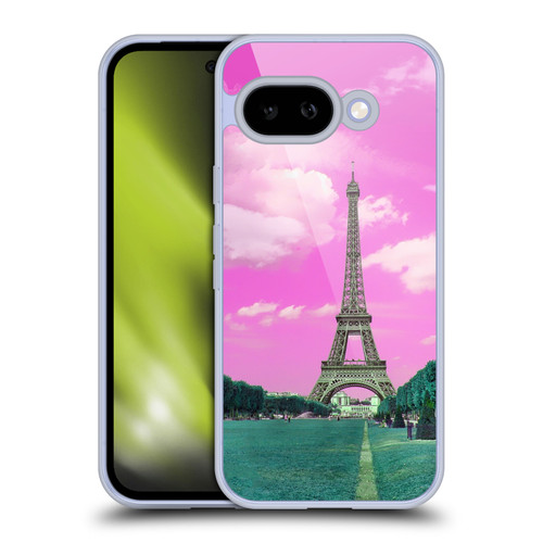 LebensArt Pastels Pink Paris Soft Gel Case for Google Pixel 9A