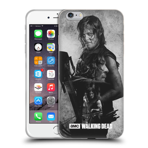 AMC The Walking Dead Double Exposure Daryl Soft Gel Case for Apple iPhone 6 Plus / iPhone 6s Plus