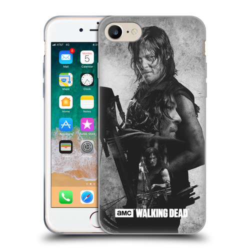 AMC The Walking Dead Double Exposure Daryl Soft Gel Case for Apple iPhone 7 / 8 / SE 2020 & 2022