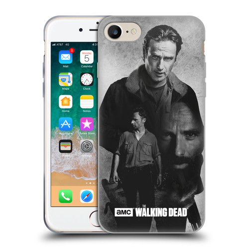 AMC The Walking Dead Double Exposure Rick Soft Gel Case for Apple iPhone 7 / 8 / SE 2020 & 2022