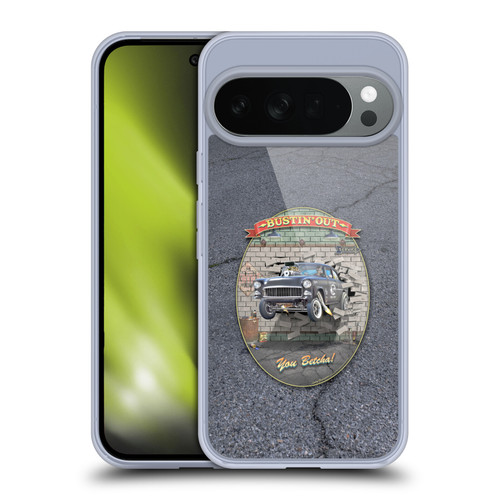 Larry Grossman Retro Collection Bustin' Out '55 Gasser Soft Gel Case for Google Pixel 10