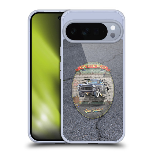 Larry Grossman Retro Collection Bustin' Out '55 Gasser Soft Gel Case for Google Pixel 10 Pro XL