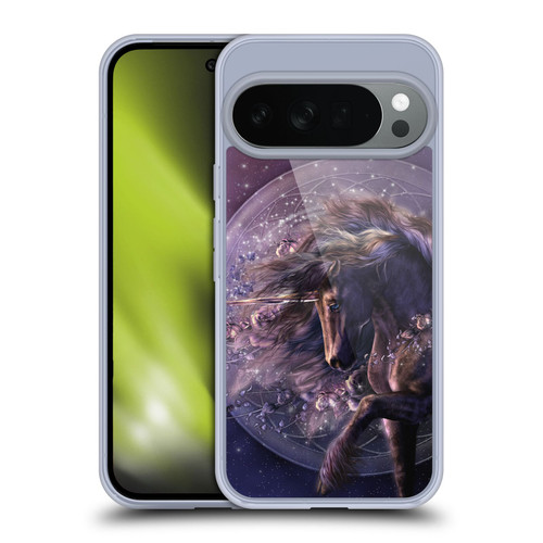 Laurie Prindle Fantasy Horse Chimera Black Rose Unicorn Soft Gel Case for Google Pixel 10