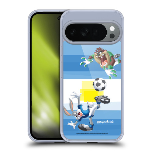 Looney Tunes Flag Graphics Argentina Taz & Bugs Bunny Soft Gel Case for Google Pixel 10