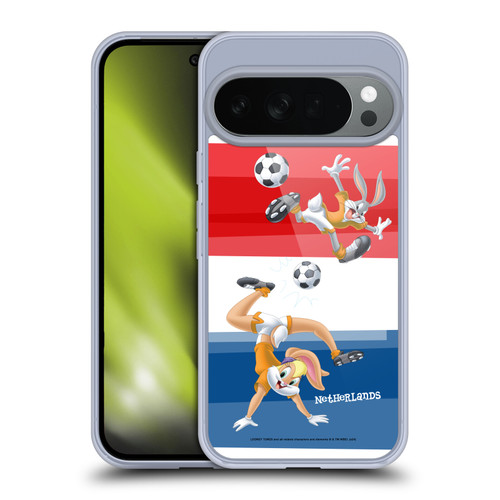 Looney Tunes Flag Graphics Netherlands Lola & Bugs Bunny Soft Gel Case for Google Pixel 10
