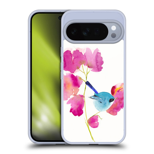 Mai Autumn Floral Blooms Blue Bird Soft Gel Case for Google Pixel 10 Pro XL
