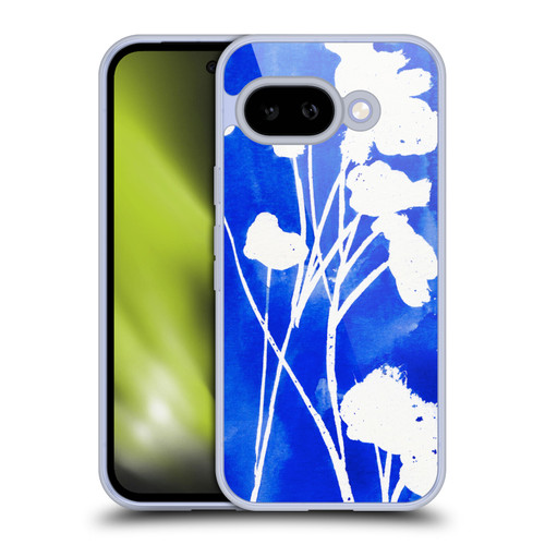 Mai Autumn Floral Blooms Cyanotype Watercolour Soft Gel Case for Google Pixel 9A