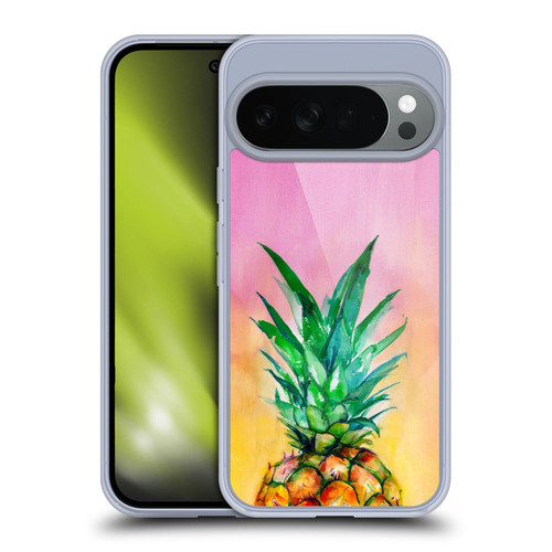 Mai Autumn Paintings Ombre Pineapple Soft Gel Case for Google Pixel 10