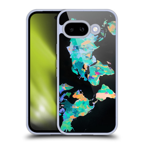 Mai Autumn Paintings World Map Soft Gel Case for Google Pixel 9A