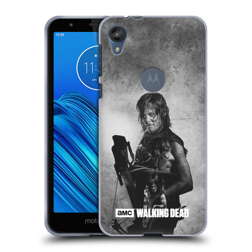 AMC The Walking Dead Double Exposure Daryl Soft Gel Case for Motorola Moto E6