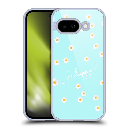 Monika Strigel Happy Daisy Aqua Soft Gel Case for Google Pixel 9A