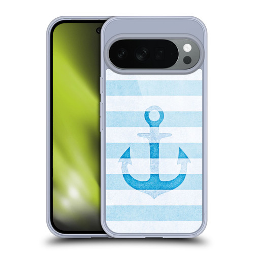 Monika Strigel Vintage Anchors Blue Soft Gel Case for Google Pixel 10