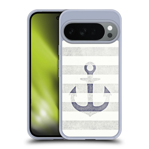 Monika Strigel Vintage Anchors White Soft Gel Case for Google Pixel 10