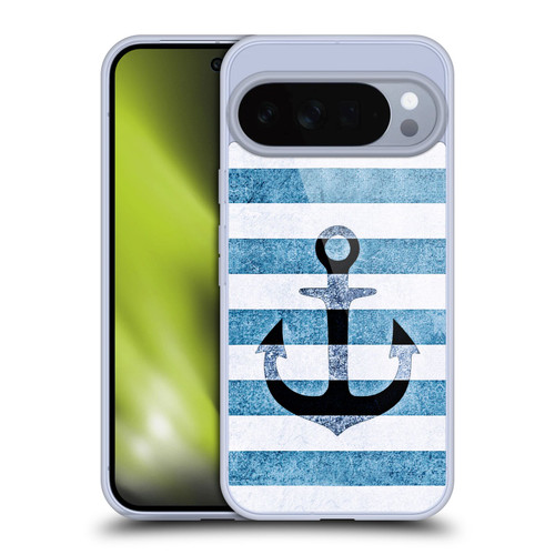 Monika Strigel Vintage Anchors Indigo Soft Gel Case for Google Pixel 10 Pro XL
