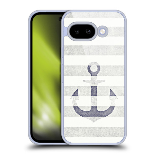Monika Strigel Vintage Anchors White Soft Gel Case for Google Pixel 9A