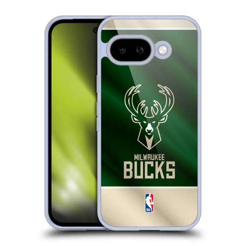 NBA Milwaukee Bucks Horizontal Banner Soft Gel Case for Google Pixel 9A