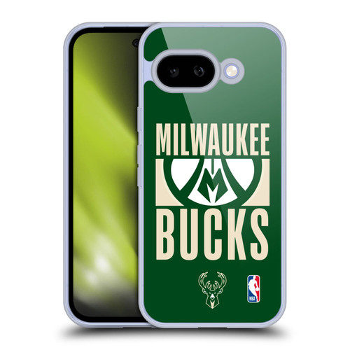 NBA Milwaukee Bucks Typography Soft Gel Case for Google Pixel 9A