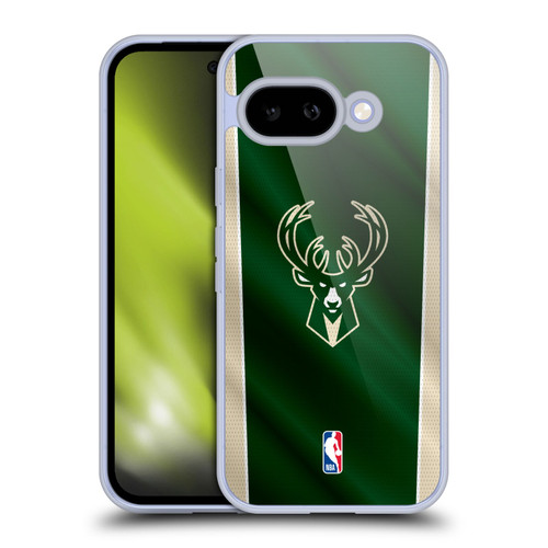 NBA Milwaukee Bucks Vertical Banner Soft Gel Case for Google Pixel 9A