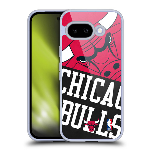 NBA Chicago Bulls Half Oversized Soft Gel Case for Google Pixel 9A