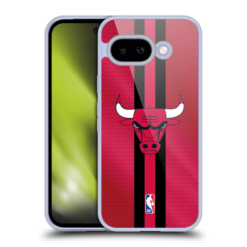 NBA Chicago Bulls Stripes Soft Gel Case for Google Pixel 9A