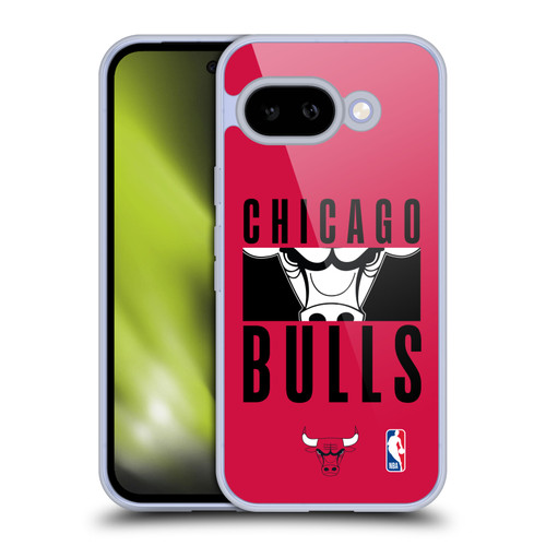 NBA Chicago Bulls Typography Soft Gel Case for Google Pixel 9A