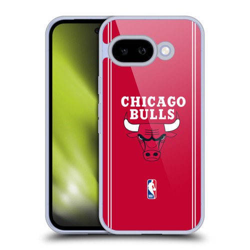 NBA Chicago Bulls Logo Red Design Soft Gel Case for Google Pixel 9A
