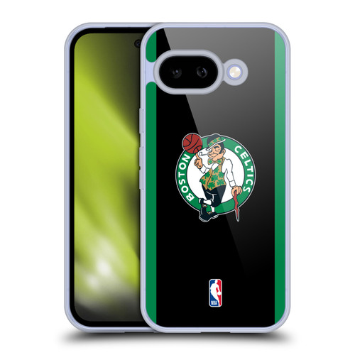 NBA Boston Celtics Logo Black Green Design Soft Gel Case for Google Pixel 9A