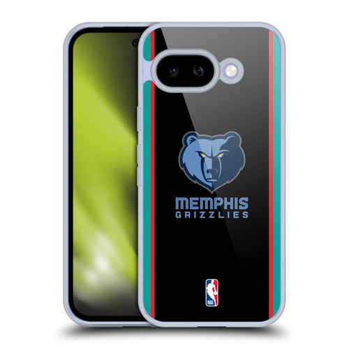NBA Memphis Grizzlies Logo Black Design Soft Gel Case for Google Pixel 9A