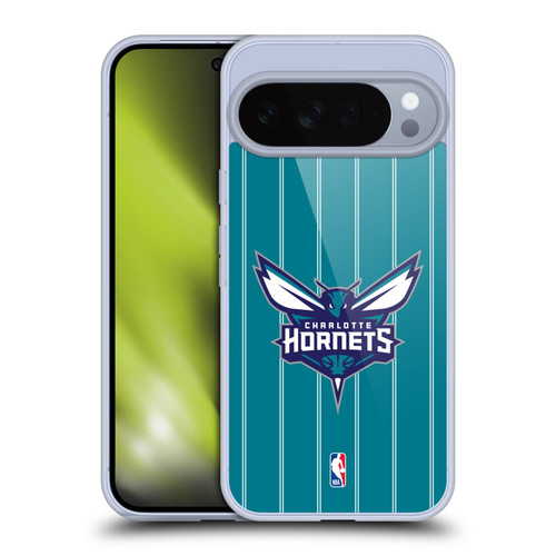 NBA Charlotte Hornets Logo Teal Design Soft Gel Case for Google Pixel 10 Pro XL