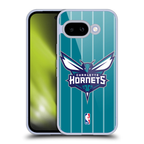 NBA Charlotte Hornets Logo Teal Design Soft Gel Case for Google Pixel 9A