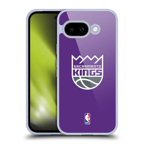NBA Sacramento Kings Logo Purple Soft Gel Case for Google Pixel 9A
