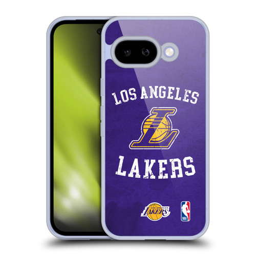 NBA Los Angeles Lakers Distressed Soft Gel Case for Google Pixel 9A