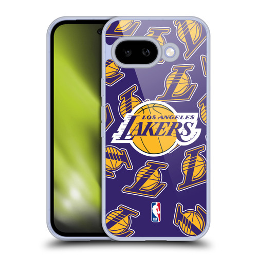 NBA Los Angeles Lakers Patterns Soft Gel Case for Google Pixel 9A