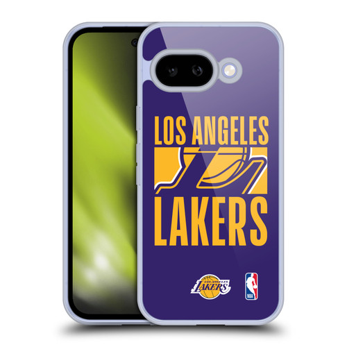 NBA Los Angeles Lakers Typography Soft Gel Case for Google Pixel 9A