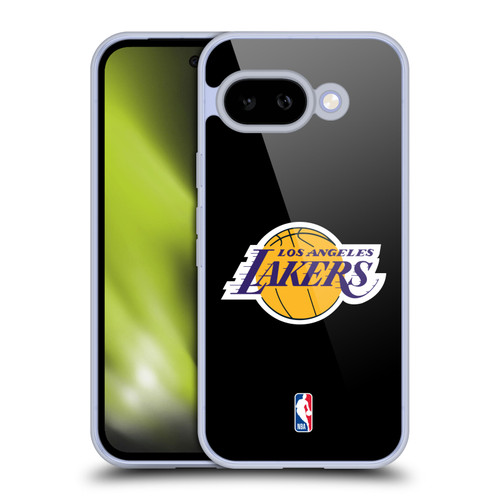NBA Los Angeles Lakers Logo Black Soft Gel Case for Google Pixel 9A