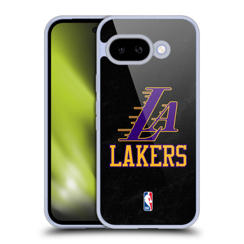 NBA Los Angeles Lakers Logo Black & Purple Design Soft Gel Case for Google Pixel 9A