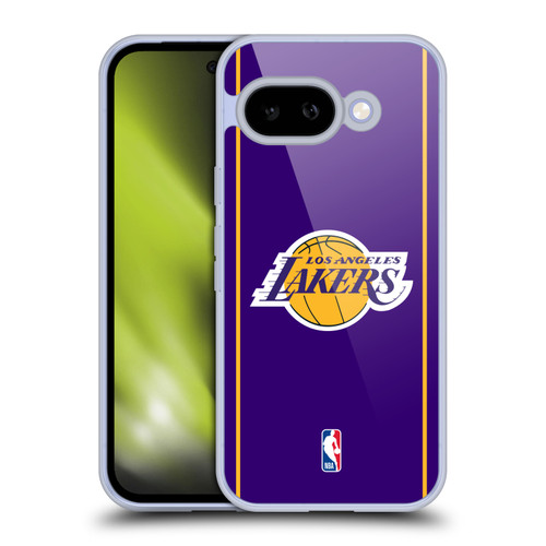 NBA Los Angeles Lakers Logo Purple Design Soft Gel Case for Google Pixel 9A