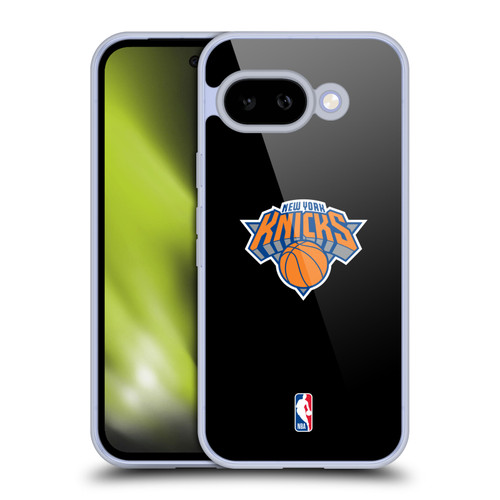 NBA New York Knicks Logo Black Design Soft Gel Case for Google Pixel 9A