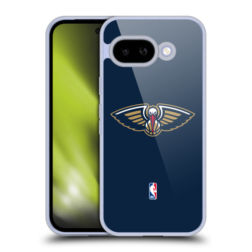 NBA New Orleans Pelicans Logo Navy Blue Soft Gel Case for Google Pixel 9A