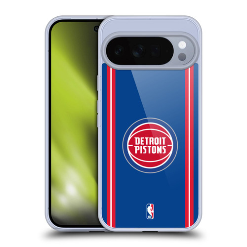 NBA Detroit Pistons Logo Blue Design Soft Gel Case for Google Pixel 10 Pro XL