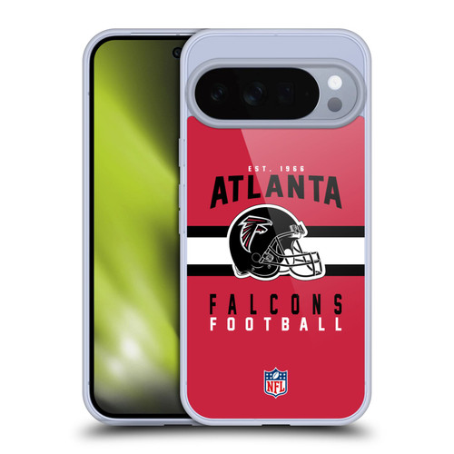 NFL Atlanta Falcons Graphics Helmet Typography Soft Gel Case for Google Pixel 10 Pro XL