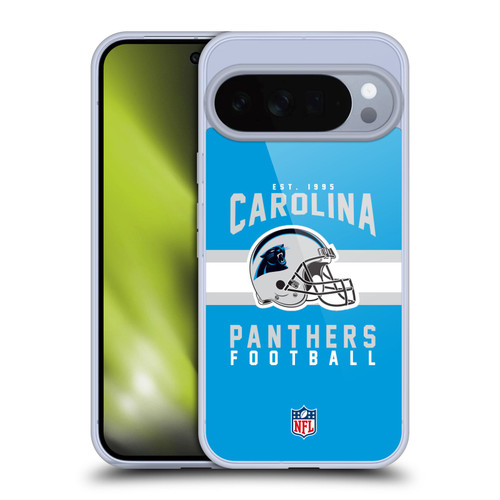 NFL Carolina Panthers Graphics Helmet Typography Soft Gel Case for Google Pixel 10 Pro XL
