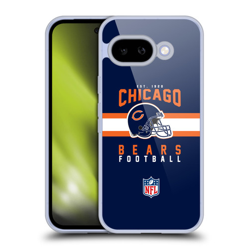 NFL Chicago Bears Graphics Helmet Typography Soft Gel Case for Google Pixel 9A
